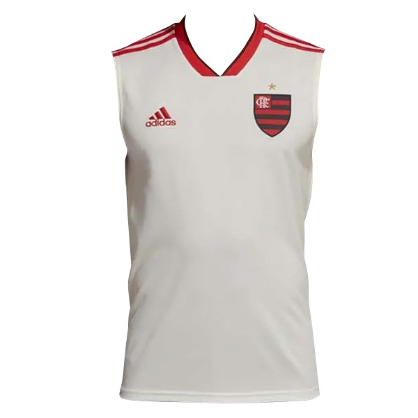 Maillot Football Sin Mangas Flamengo 2018-19 Blanc